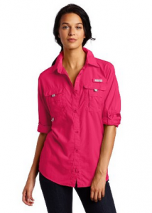 Amazon.com Columbia Women s Bahama Long Sleeve Shirt Button Down Shirts Sports Outdoors