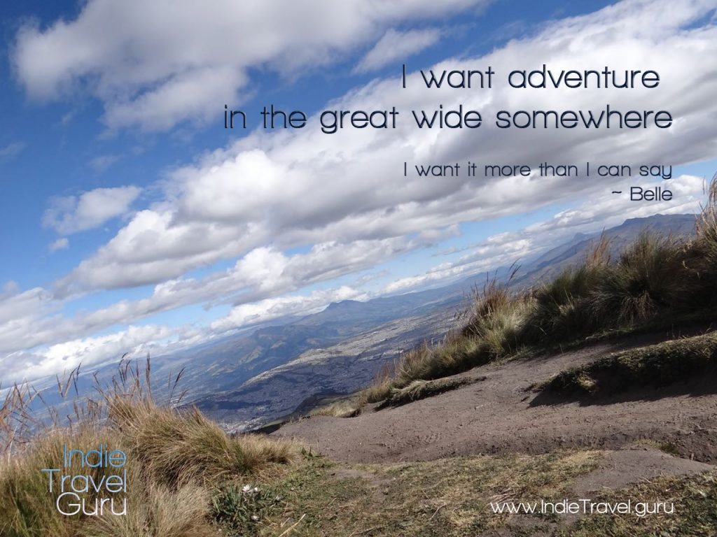 Travel quote: adventure in the great wide somewhere